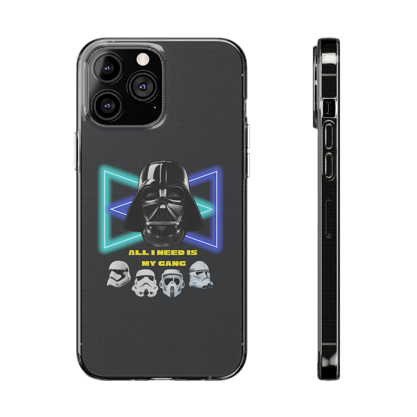 Handyhülle Darth Vader Phone Case, Star Wars Clear Silicone Phone Cover,  All I Need Is My Gang