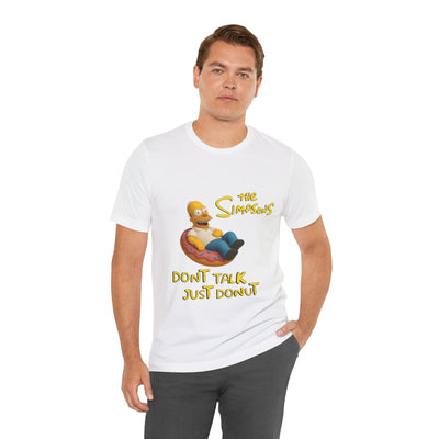 The Simpsons Donut Lover Tee - Funny Graphic T-Shirt -unisex