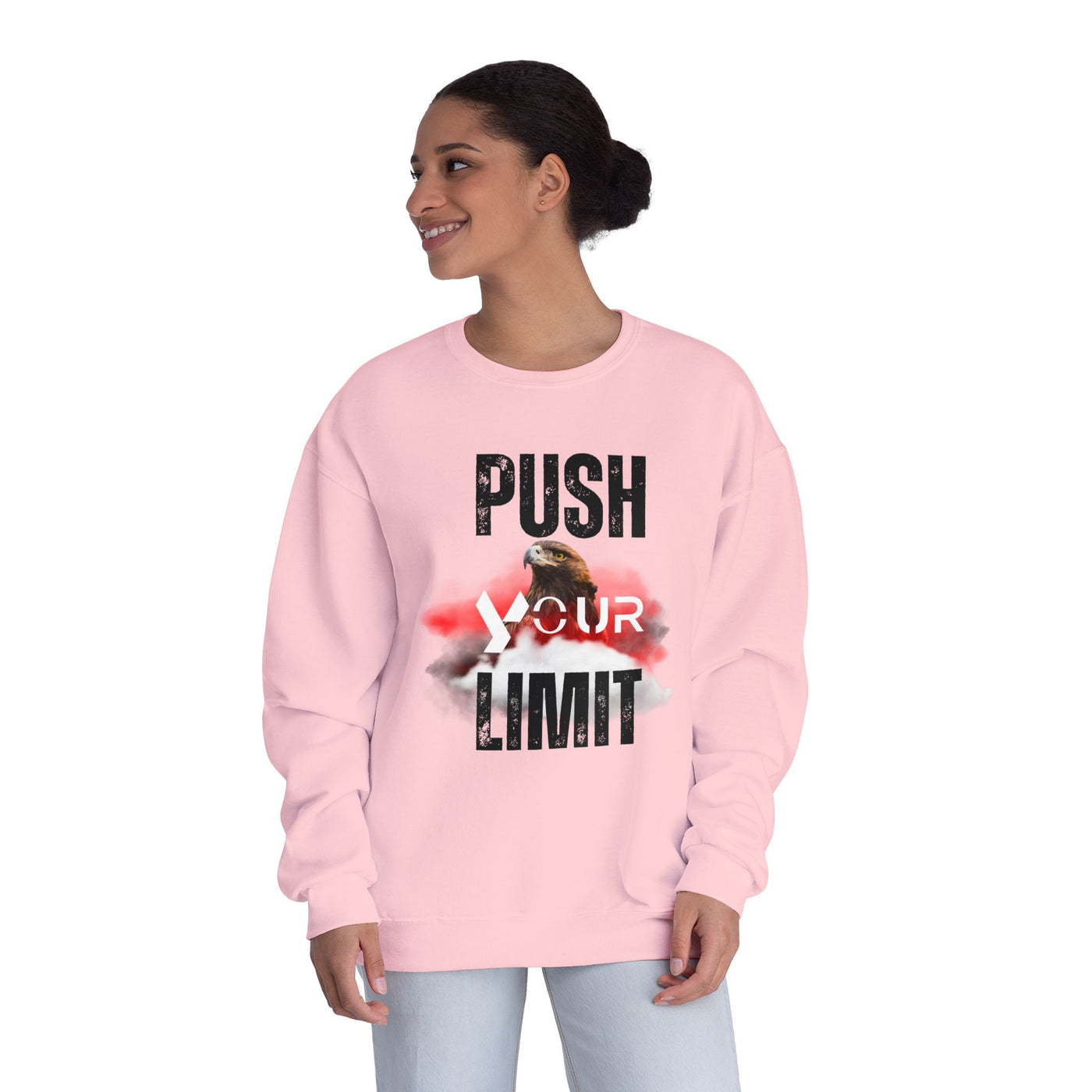 Motivational Crewneck Sweatshirt - "Push Your Limit" 