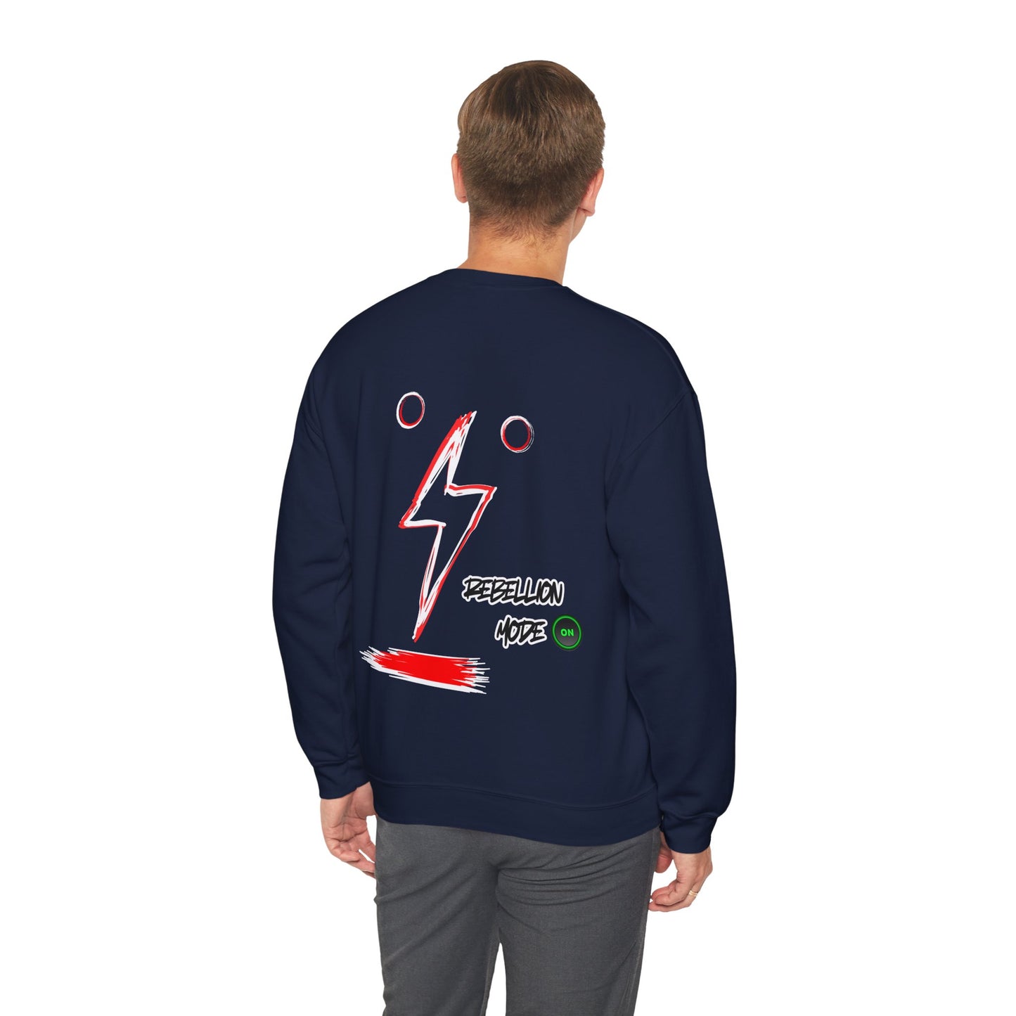 Rebellion Mode on Sweatshirt unisex