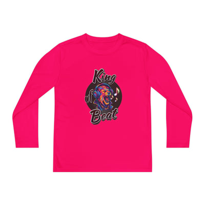 King of Beat Youth Long Sleeve Tee - Perfect for Young Musicians! 