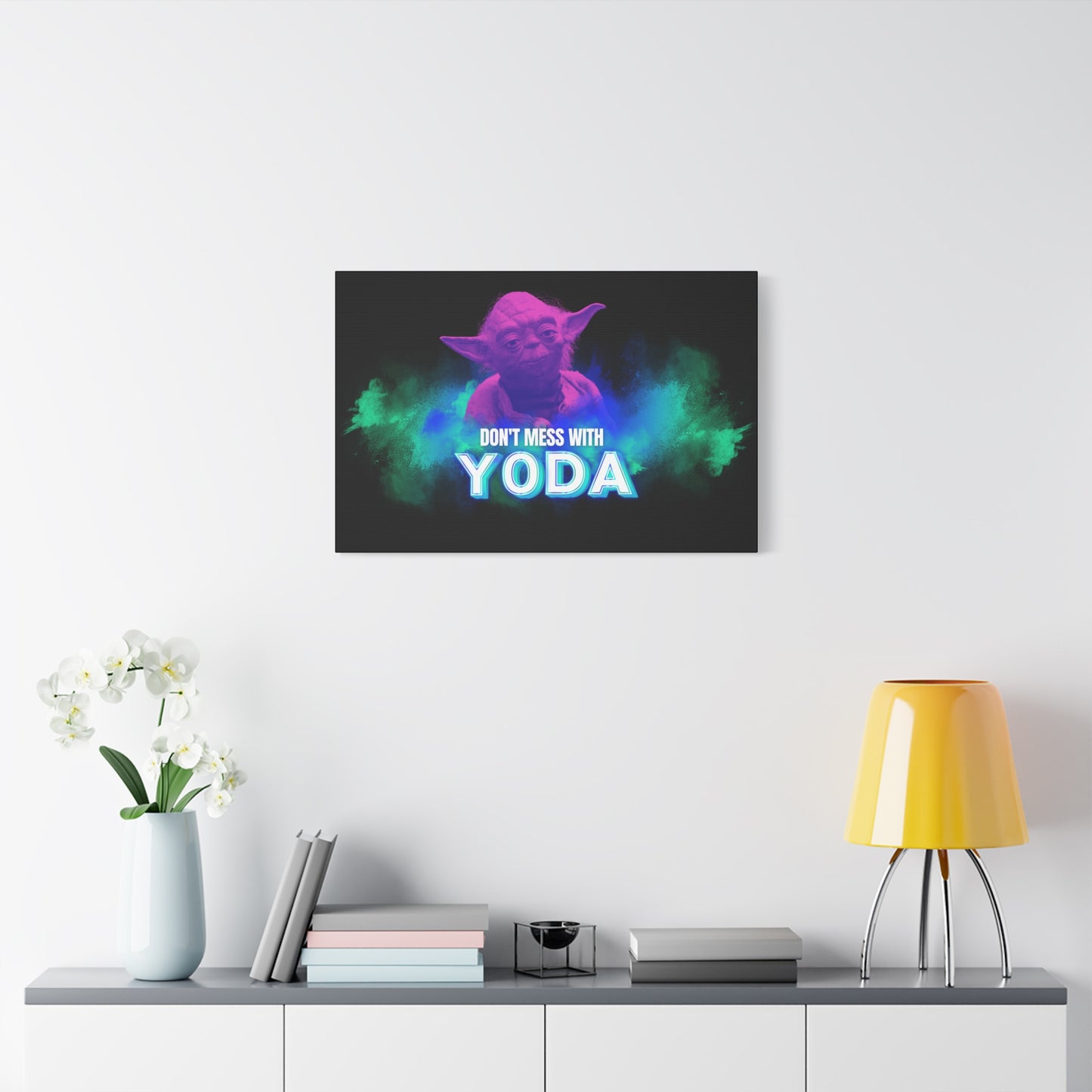 Inspirational Yoda Canvas Art - Modern Wall Decor for Star Wars Fans 