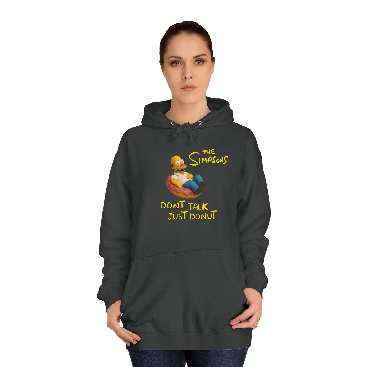 Funny Donut Lover Hoodie, Unisex College Hoodie, The Simpsons
