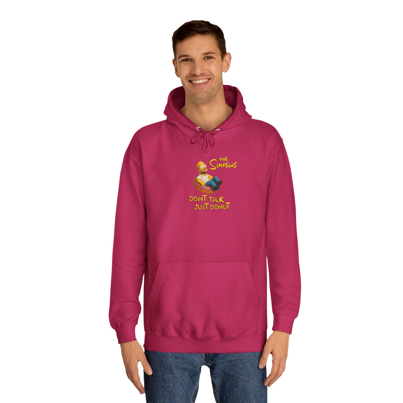 Funny Donut Lover Hoodie, Unisex College Hoodie, The Simpsons