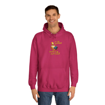 Funny Donut Lover Hoodie, Unisex College Hoodie, The Simpsons