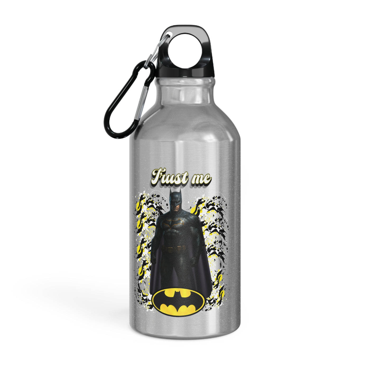 Batman "Trust me" Wasserflasche - Sport Bottle, Travel Water Bottle,
