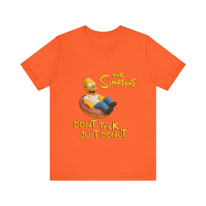 The Simpsons Donut Lover Tee - Funny Graphic T-Shirt -unisex