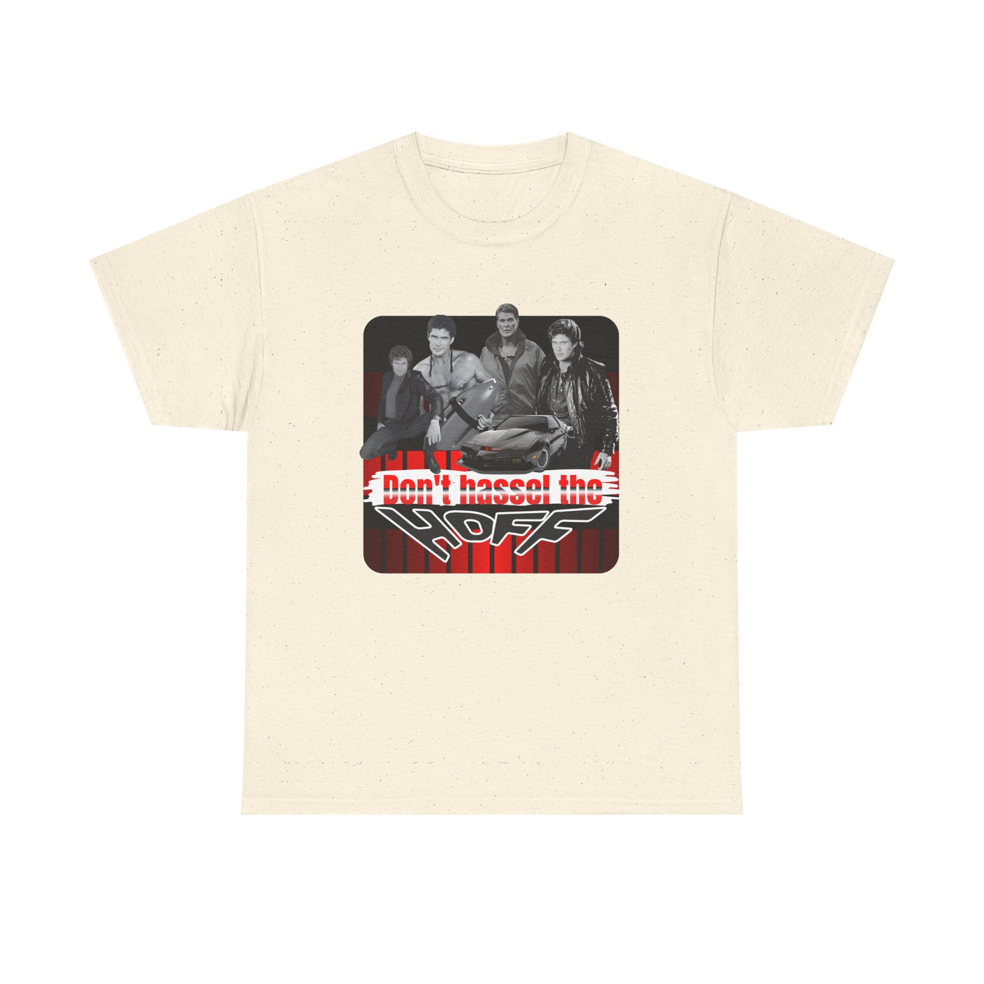 Don't Hassel the Hoff Unisex Heavy Cotton Tee | Retro humor shirt for fans