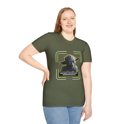 Yoda-Inspired Unisex T-Shirt - 'MIR NICHT AUF DEN... GEHEN DU SOLLST'