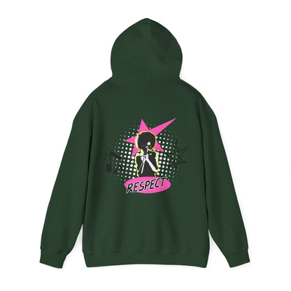 Respect Unisex Hooded Sweatshirt, Streetwear Hoodie