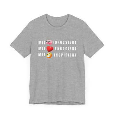 Inspirational Emoji T-Shirt Herz - Hirn - Humor - Heart - Mind - Humor