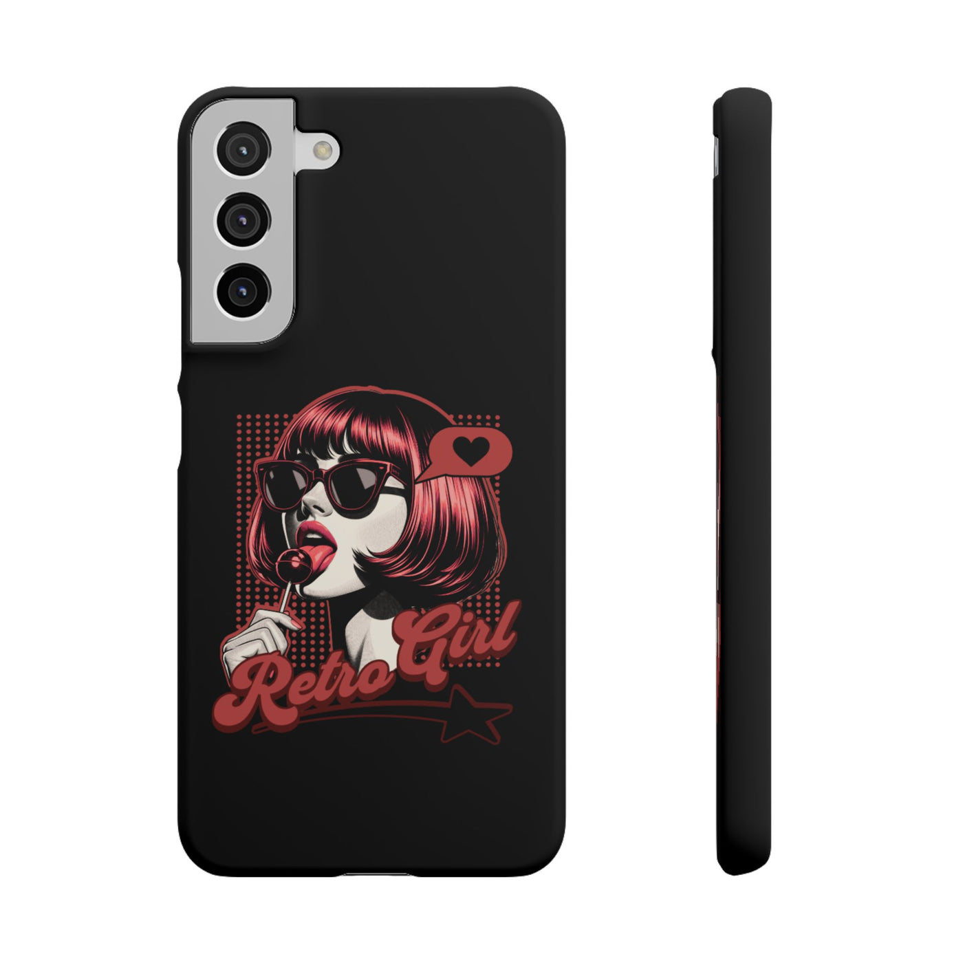 Retro Girl Snap Case Handyhülle