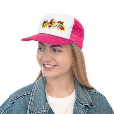 Fun Pop Art Trucker Cap - OMG! Wow! Comic Style Hat 
