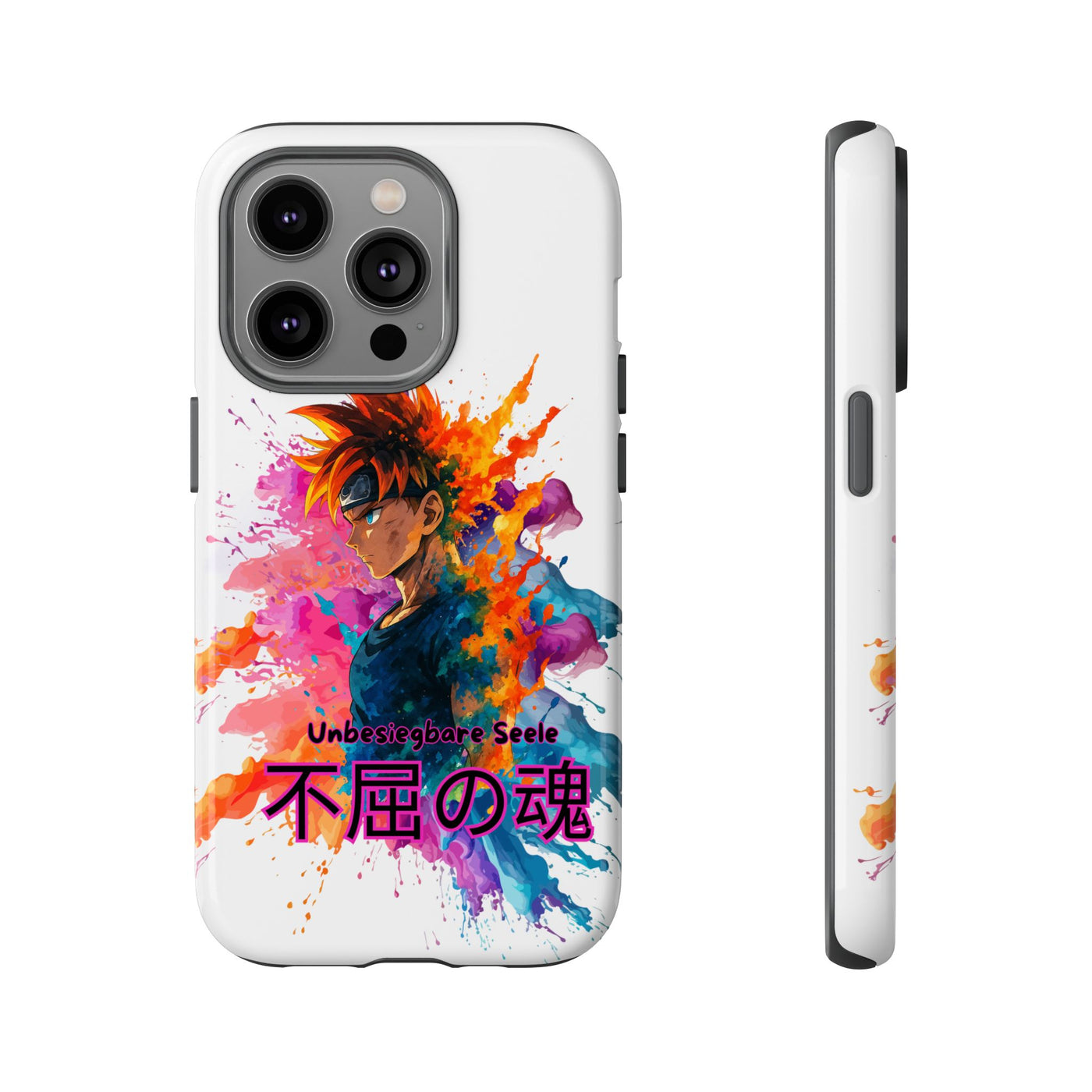 "unbesiegbare Seele" Tough Cases - Colorful Anime Phone Case Handyhülle