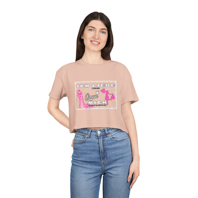 Ich liebe shoppe "Shopping Queen" Crop Tee  copped Shirt