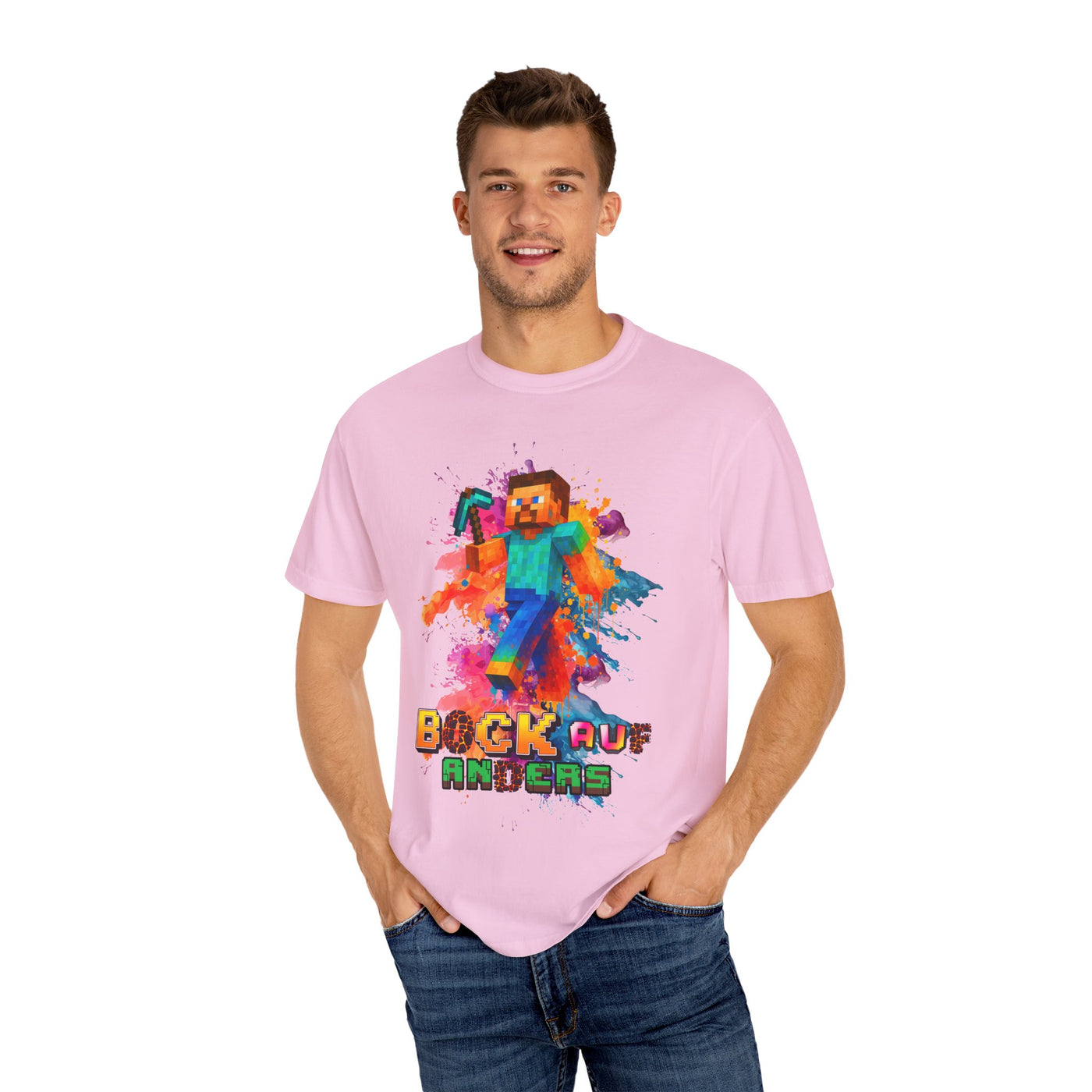 Colorful Gamer T-Shirt - Back auf Anders Minecraft Design