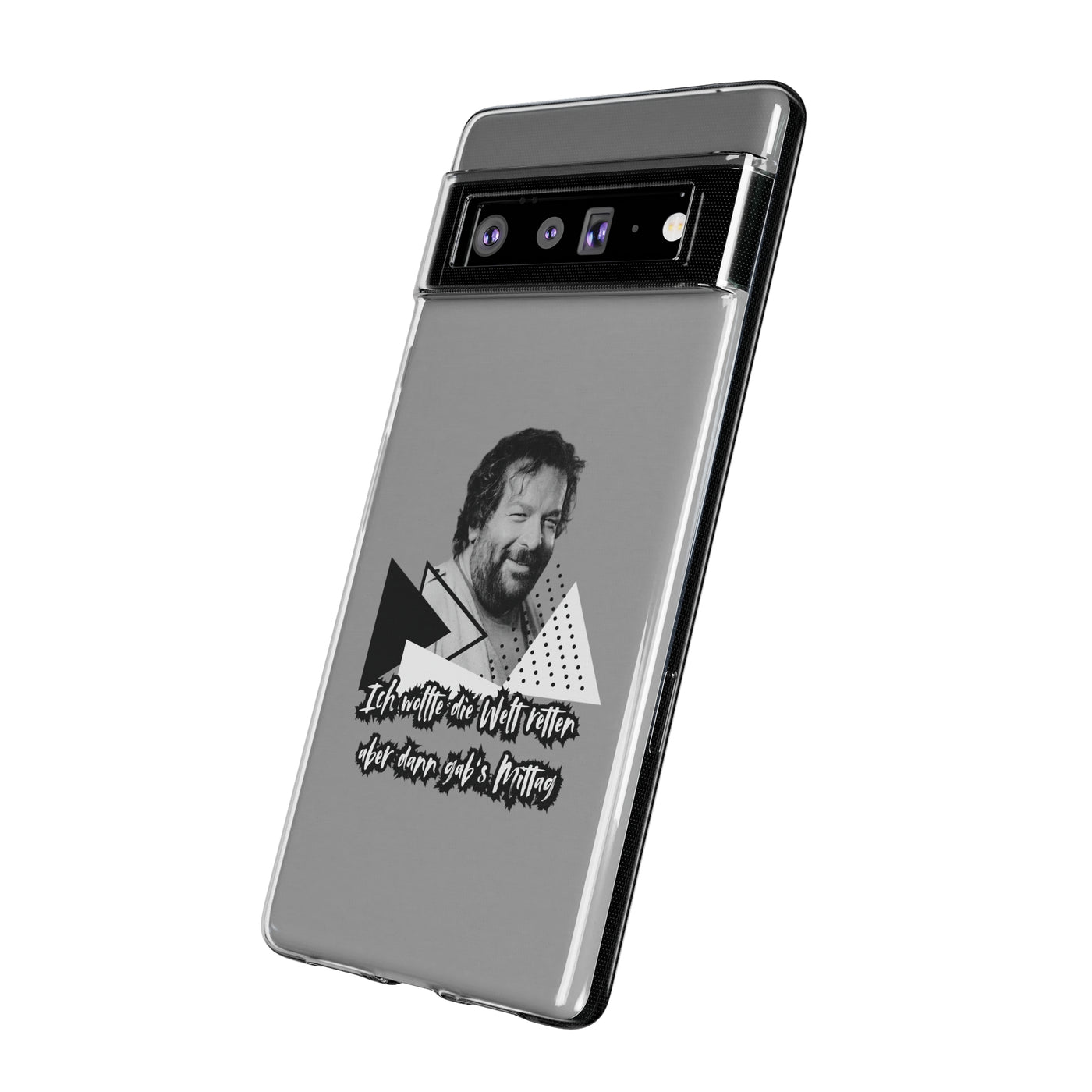 Handyhülle Unique Phone Cover, Ich wollte die Welt retten, dann gabs Mittag