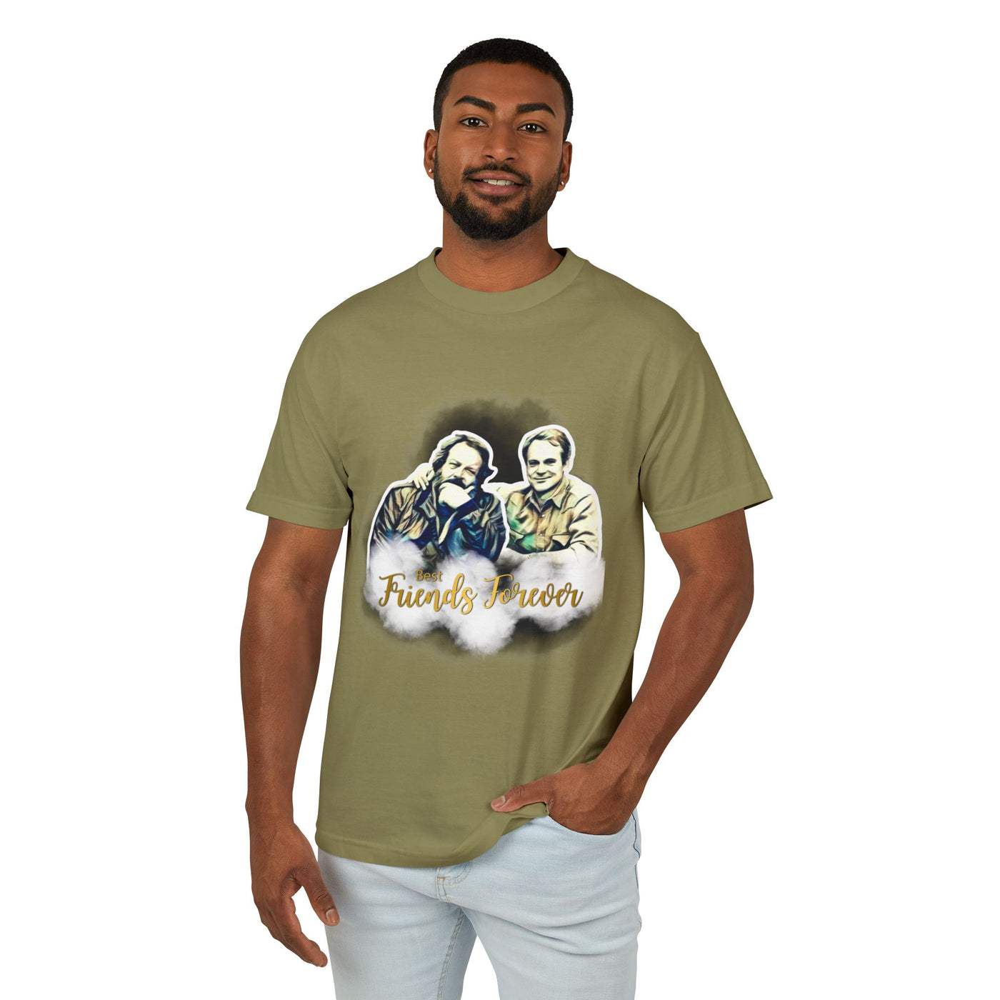 Friends Forever Bud Spencer Terence Hill Graphic Tee - Unisex Heavyweight Cotton T-Shirt