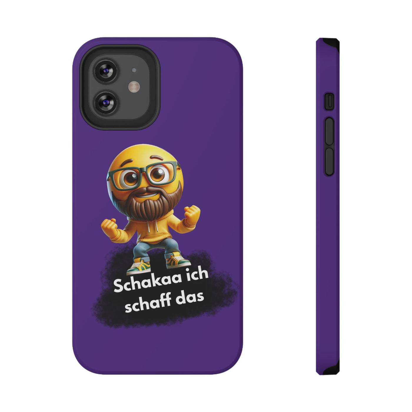 Motivational Impact-Resistant Phone Case - "Schakaa ich schaff das"