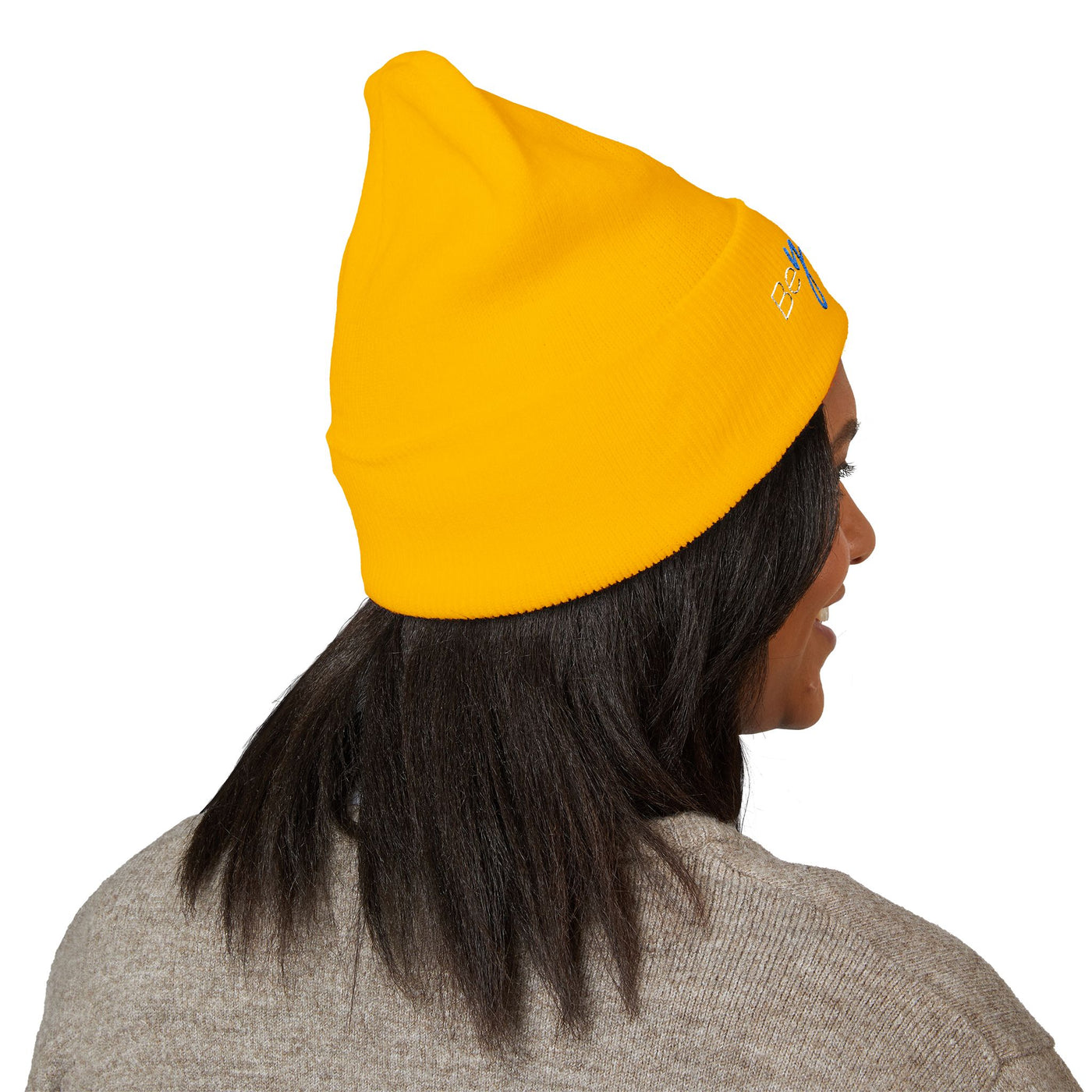 Vibrant "BeYoutiful" Cuffed Beanie - Stylish Embroidered Hat for Self-Expression