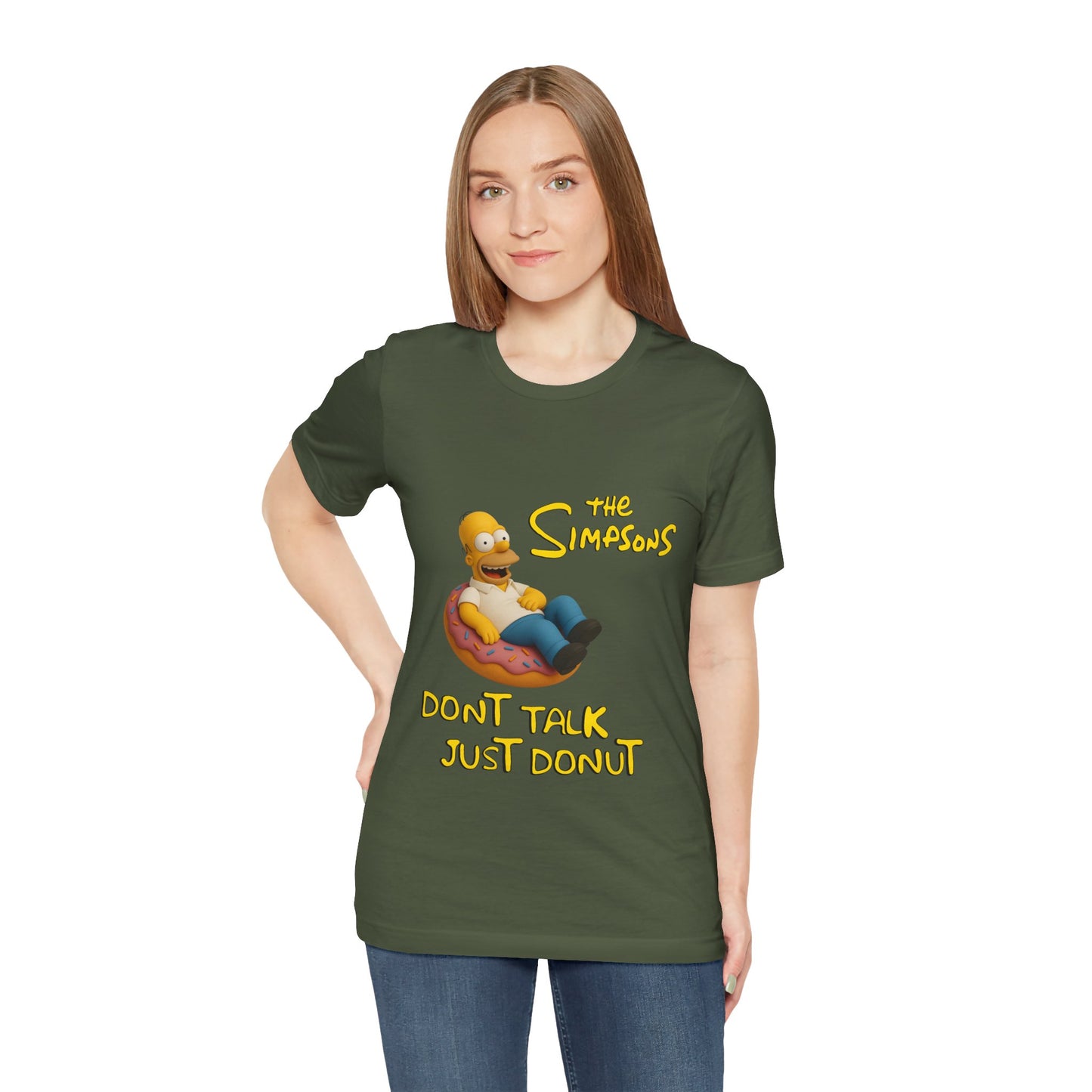 The Simpsons Donut Lover Tee - Funny Graphic T-Shirt -unisex