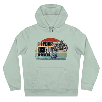 Retro Route 66 Motorcycle Hoodie Sweatshirt - Get your kicks on route 66