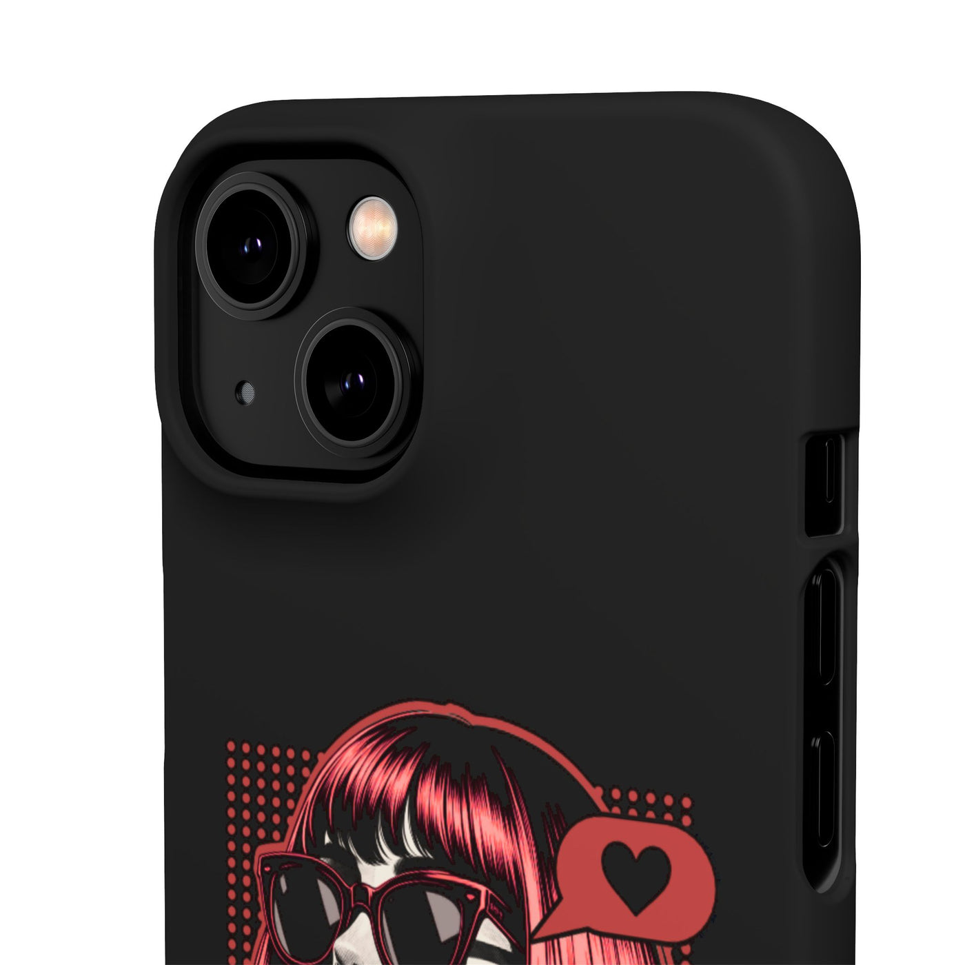 Retro Girl Snap Case Handyhülle