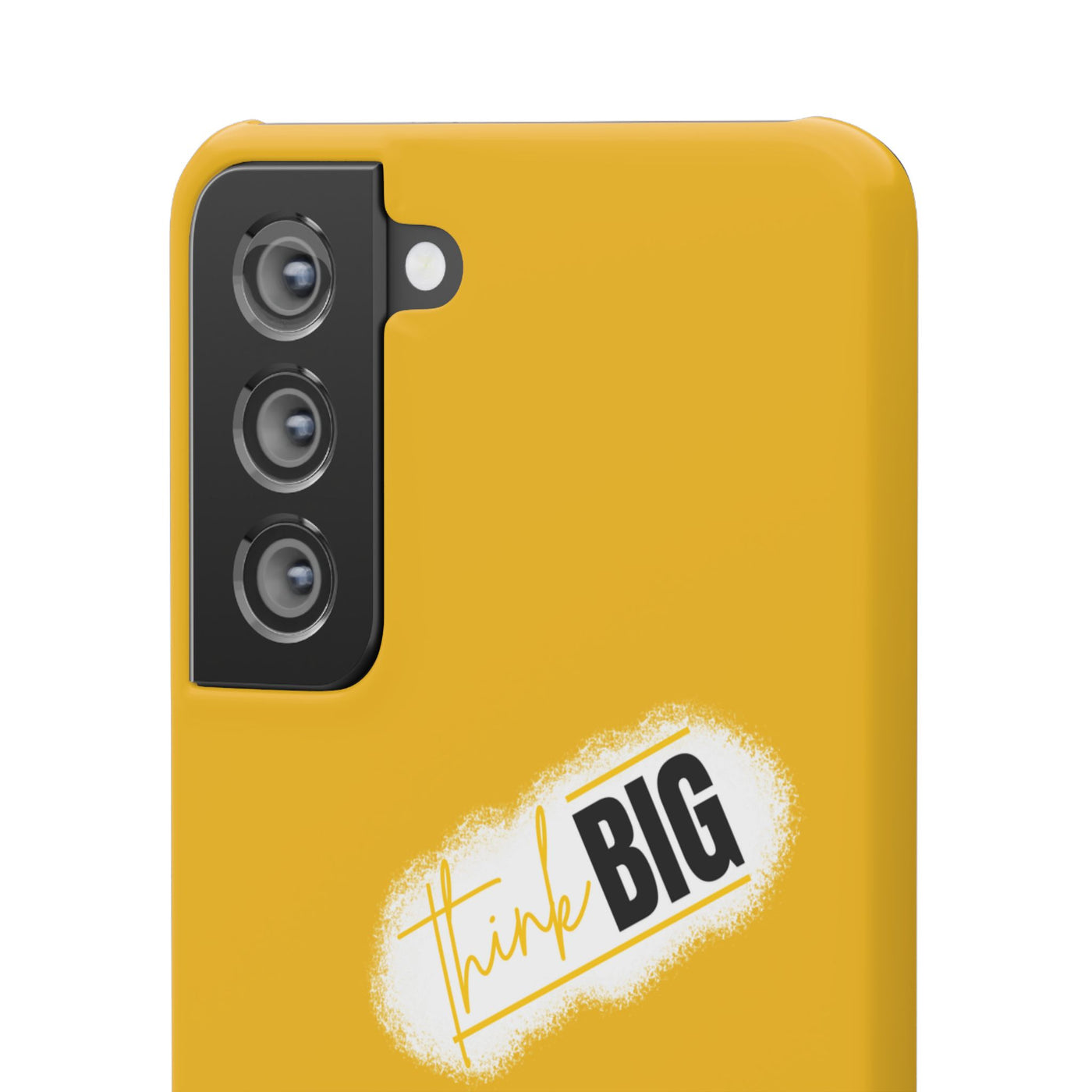 Handyhülle gelbe - Yellow Snap Case - 'Think BIG' for Motivated Individuals