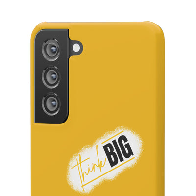 Handyhülle gelbe - Yellow Snap Case - 'Think BIG' for Motivated Individuals