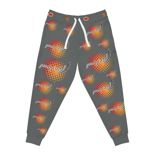 Vibrant Bird Print Athletic Joggers - Jogginghose "Good Girls Gone Bad"