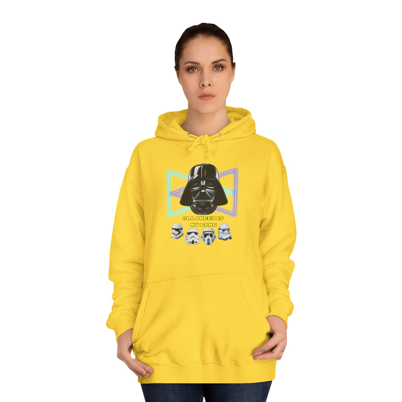 Star Wars unisex Hoodie - Darth Vader &amp; Stormtrooper Design All i need is my gang