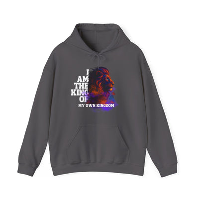 Inspirational Lion Hoodie "i am the king of my kingdom"