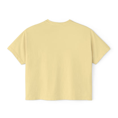 Women's Boxy Tee - "Within Darkness, There is Light" Cozy Cartoon Tee Anime