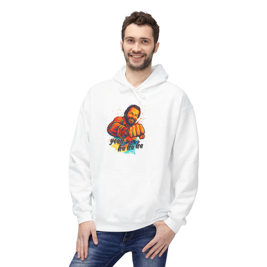 Bud Spencer Unisex Hoodie with 'Yeah Hahaha' Design