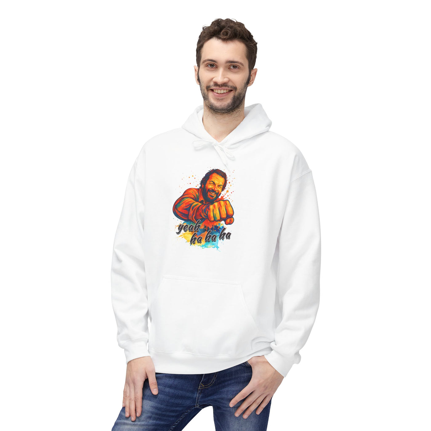Bud Spencer Unisex Hoodie with 'Yeah Hahaha' Design