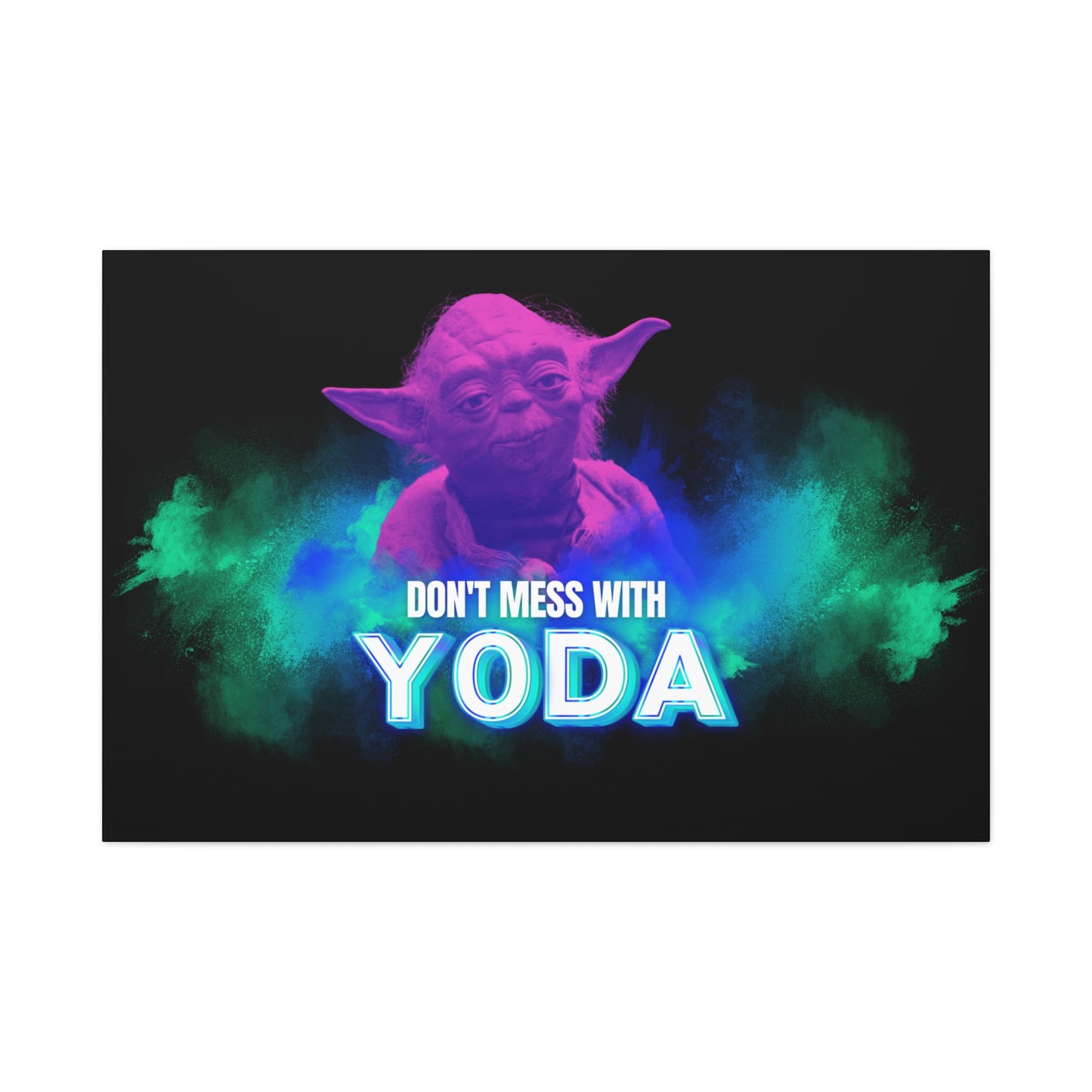 Inspirational Yoda Canvas Art - Modern Wall Decor for Star Wars Fans 