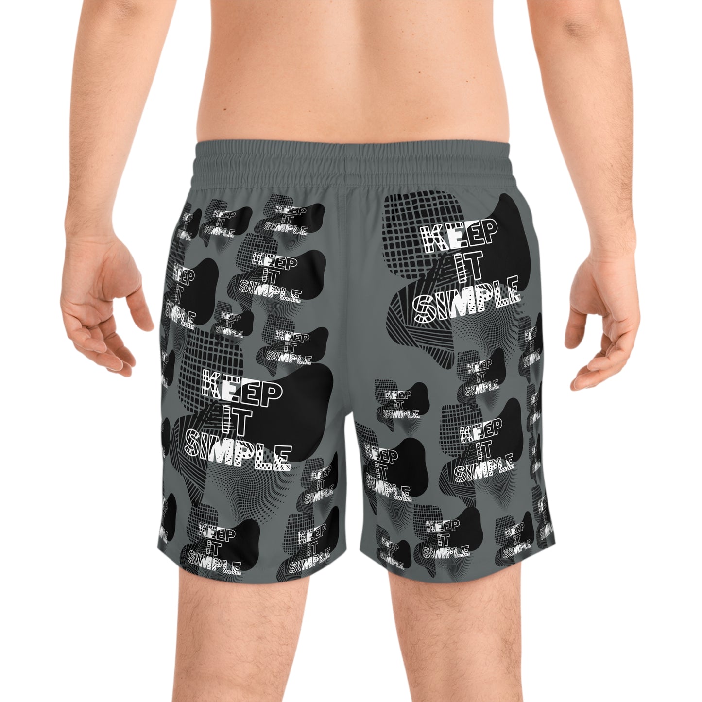 Unisex Swim Shorts - Keep It Simple Swimming Trunks