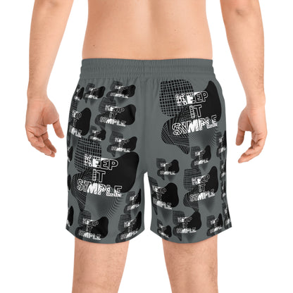 Unisex Swim Shorts - Keep It Simple Swimming Trunks