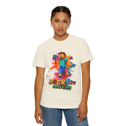 Colorful Gamer T-Shirt - Back to Different Minecraft Design
