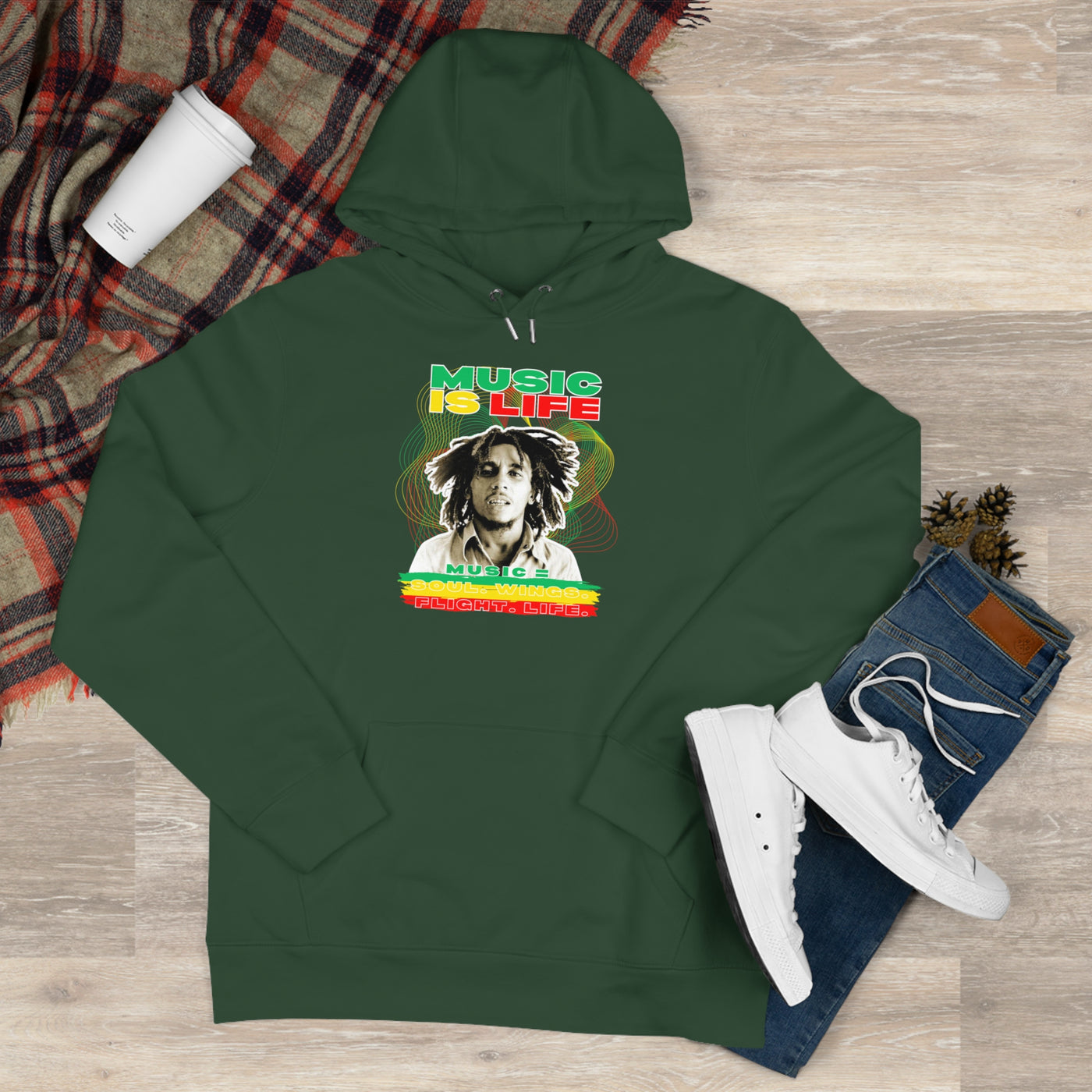 Music Is Life King Hooded Sweatshirt | Perfect for Music Lovers