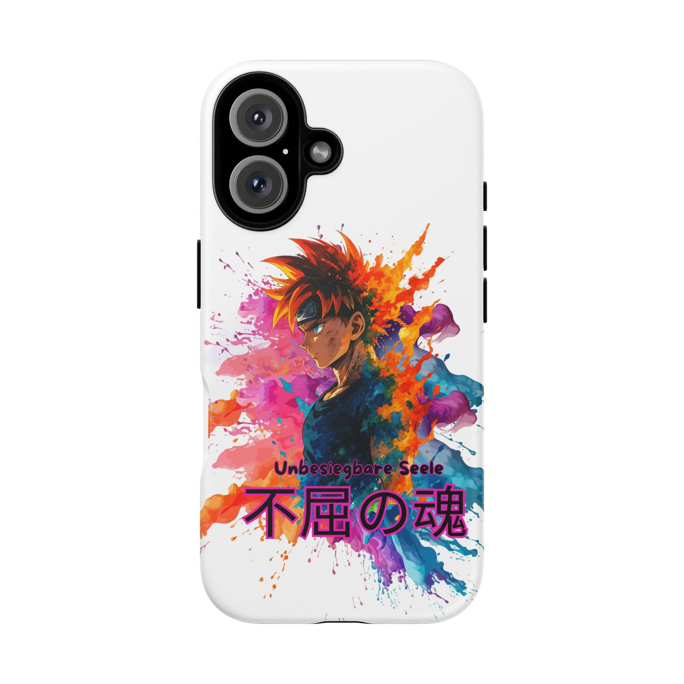 "unbesiegbare Seele" Tough Cases - Colorful Anime Phone Case Handyhülle