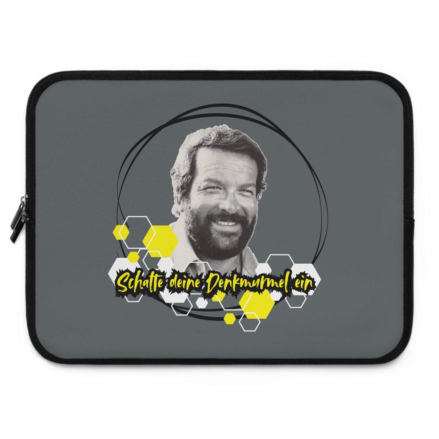 Laptop Sleeve - "Schalte deine Denkmurmel an" Bud Spencer Laptoptasche