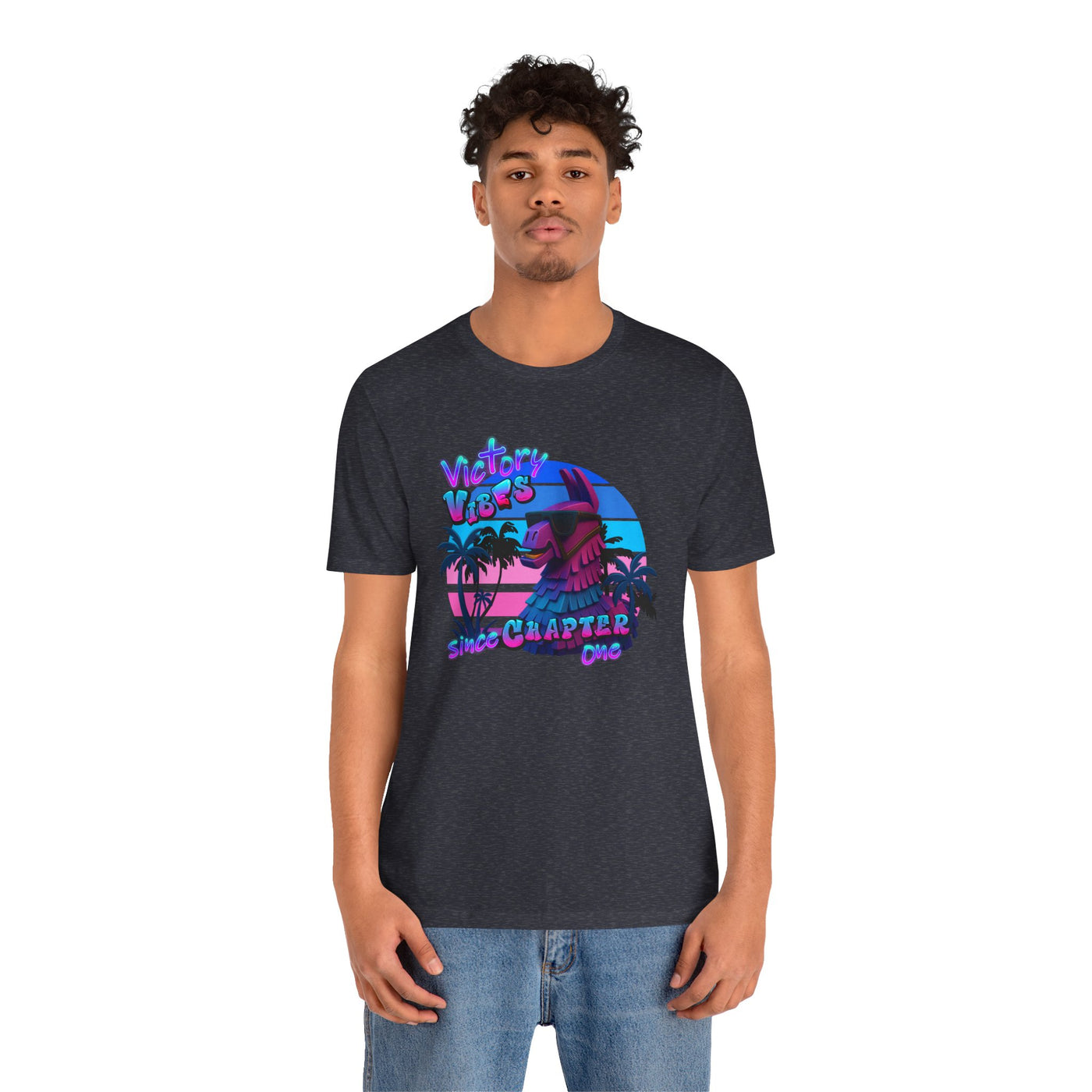 Retro Fortnite Vibe Unisex Short Sleeve Tee - 'Victory' Chapter One Graphic