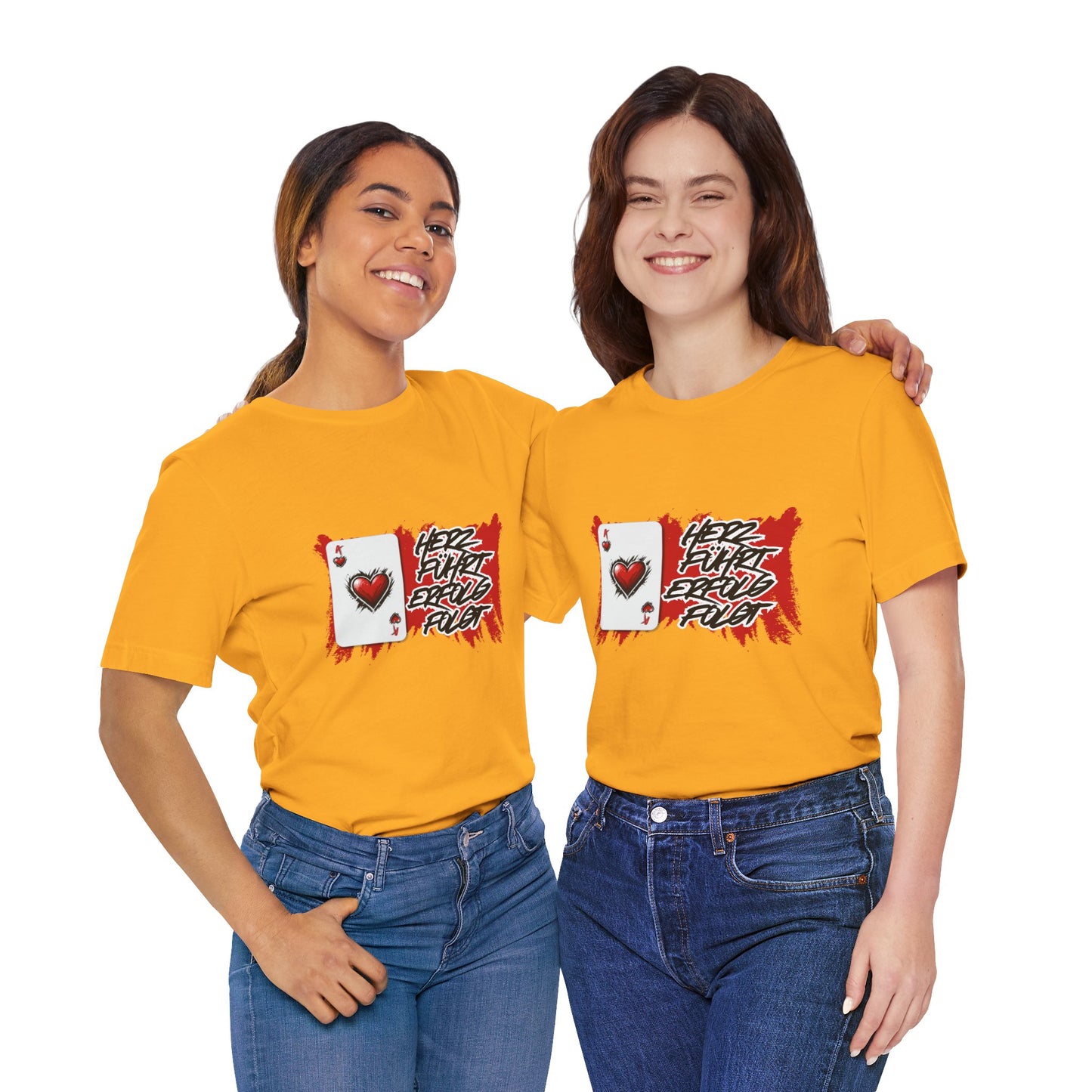 Herz führt Erfolg folgt- T shirt