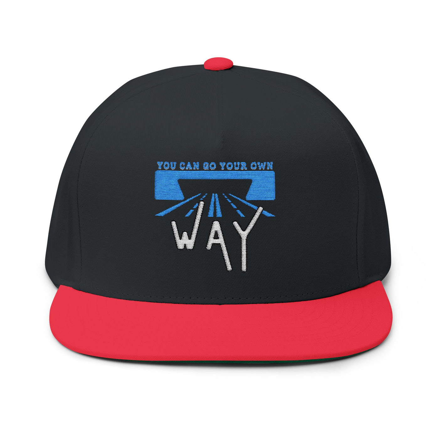 Flat Bill Cap - "You Can Go Your Own Way" Snapback