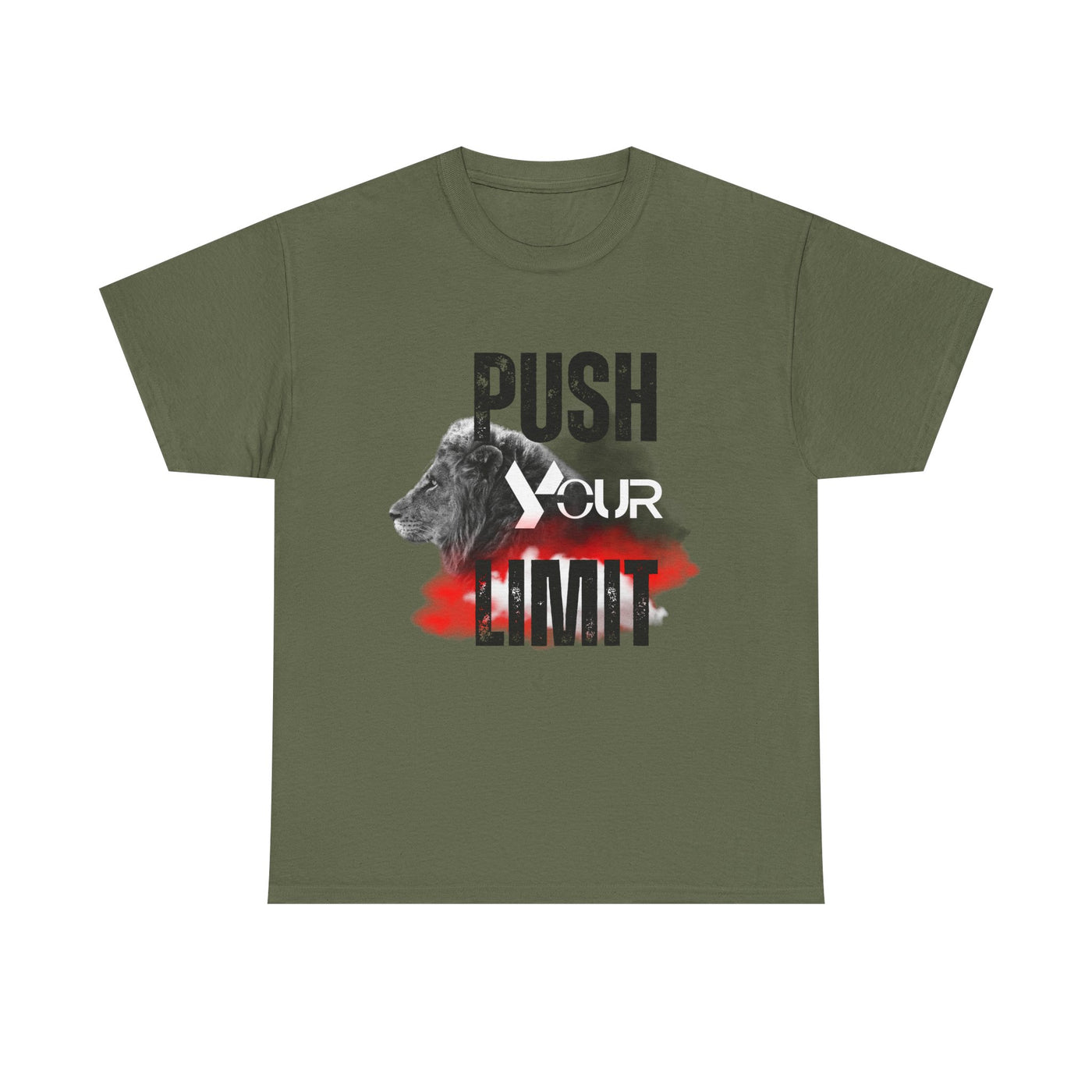 Motivational Unisex Heavy Cotton Tee - "Push Your Limit"