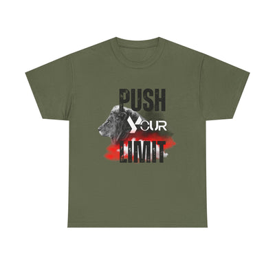 Motivational Unisex Heavy Cotton Tee - "Push Your Limit"