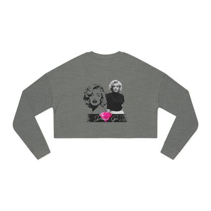 Chic Marilyn Monroe Cropped Sweatshirt for Women - Trendy and Stylish