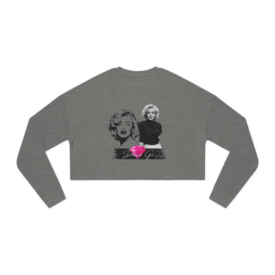 Chic Marilyn Monroe Cropped Sweatshirt for Women - Trendy and Stylish