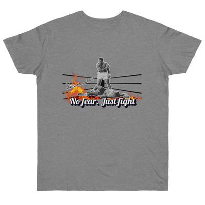 No Fear Just Fight T-Shirt, Motivational Shirt Muhammad Ali